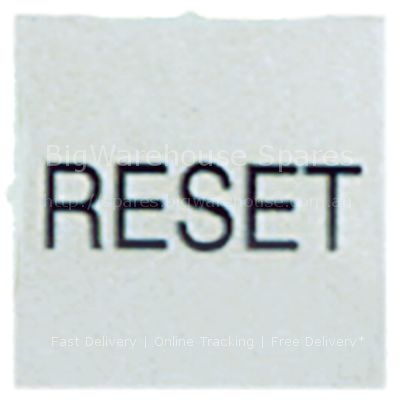 Symbol plate white reset