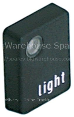 Push button L 25mm W 19,5mm black light