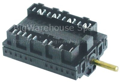 Cam switch 4 operating positions 7NO sequence 1-0-2-3 16A shaft