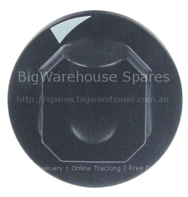 Knob water cold ø 70mm shaft ø 6x4.6mm shaft flat upper