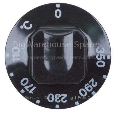 Knob thermostat t.max. 350°C temperature range 105-185°C ø 55mm
