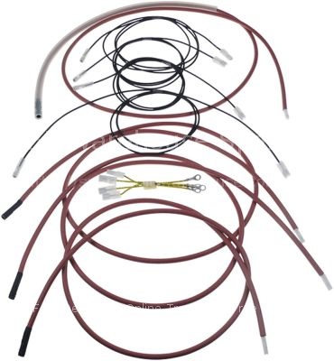Ignition cable set 4x6.3/lug 5mm L:100 1x6.3/ø4mm L:1170 2x6.3/ø