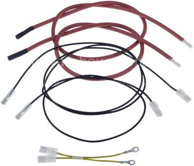 Ignition cable set 1x6.3/ø4mm L:660 1x6.3/ø4mm L:1250 1x2.8/ø6mm