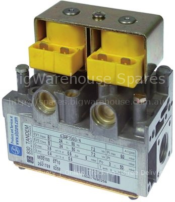 Gas valve 24V 50Hz gas inlet 1/2" gas outlet 1/2" pilot connecti