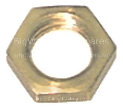 Nut thread M8x1 H 3mm brass Qty 1 pcs type SEF 1