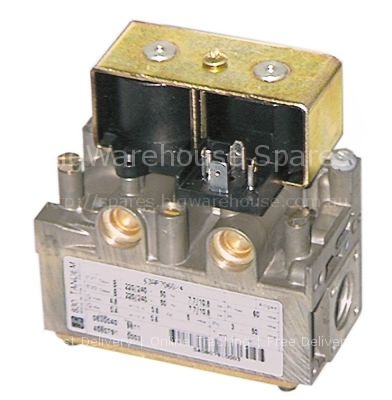 Gas valve 230V 50Hz gas inlet 1/2" gas outlet 1/2" pilot connect