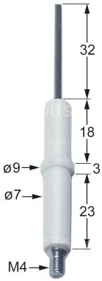 Ignition electrode connection M4 Qty 1 pcs