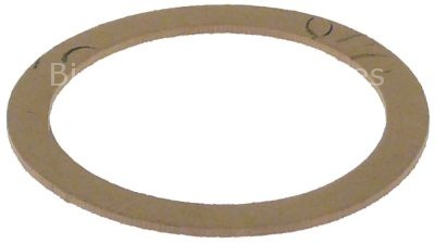 Gasket L 42mm W 33mm thickness 1mm for dishwasher