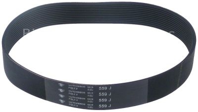 Poly-v belt grooves 12 W 28mm L 559mm profile J