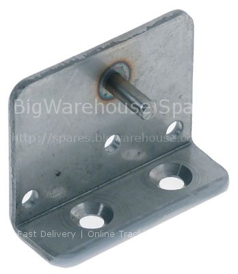 Hinge bearing with bolt mounting pos. upper