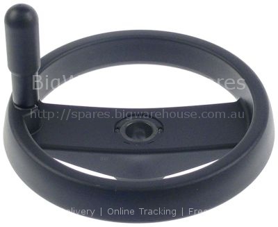 Hand wheel ø 200mm D1 ø 48mm bore ø 20mm hole ø 7mm hole distanc