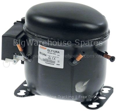 Compressor coolant R134a type GLY12RAa 220-240V 50Hz HMBP fully