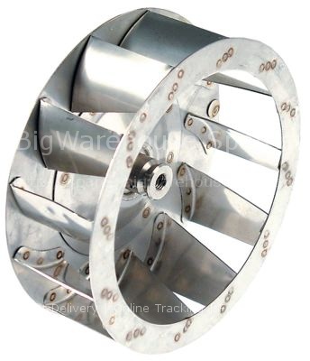 Fan wheel D1 ø 180mm H1 60mm blades 12 D2 ø 9mm D3 ø 12,5mm H2 3