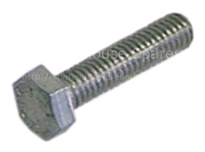 Hexagonal screw thread M6 thread L 10mm SS WS 10 Qty 20 pcs DIN