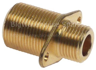 Connecting piece incl reducer 1/2" - 3/4" L 48mm brass for combi