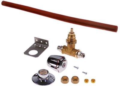 Shut-off valve connection 3/8" conversion kit