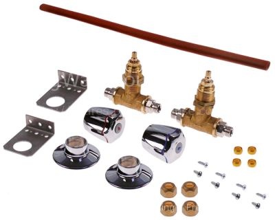 Shut-off valve connection 3/8" conversion kit Qty 2 pcs