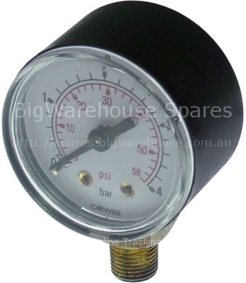 Manometer ø 40mm pressure range 0-4bar connection thread 1/8"