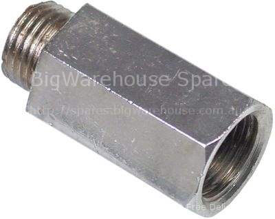 Reducer for hot air oven L 44mm ET M16x1.5 IT 3/8" WS 21