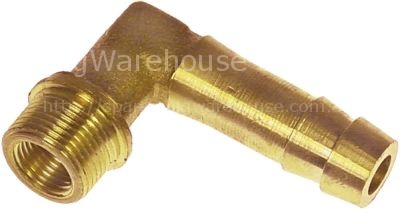 Hose connector thread M14x1 ET - 1/8" IT angled