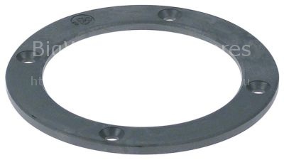 Flange for filter fixing
