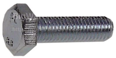 Hexagonal screw thread M10 thread L 35mm SS WS 17 Qty 1 pcs DIN