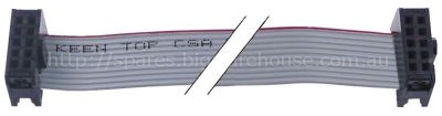 Ribbon cable 10-pole L 1000mm plug type FC-10P raster size 2,54m