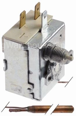 Safety thermostat switch-off temp. 90-110°C 1-pole 16A probe ø 6
