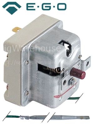 Safety thermostat switch-off temp. 285°C 1-pole 0,5A probe ø 4mm