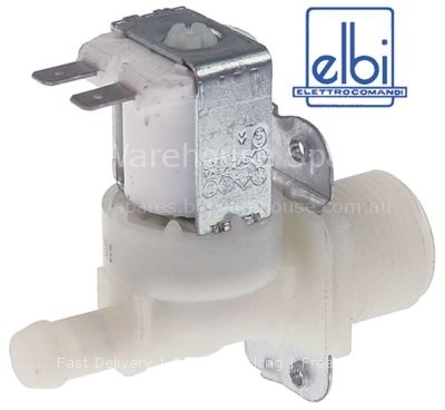 Solenoid valve single straight 230VAC inlet 3/4" outlet 11.5mm o