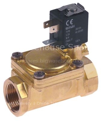 Solenoid valve 2-ways 24VAC connection 3/4" L 79mm DN 18mm -10 u