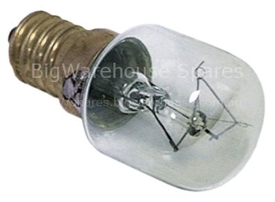 Light bulb t.max. 300°C socket E14 25W 230V ø 25mm L 55mm lens L