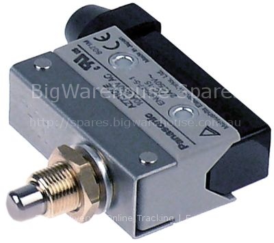 Microswitch with plunger mounting distance 25,4mm thread M12x1 t