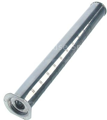 Bar burner ø 50mm L 450mm with bolt M5x12 flange width 65mm flan