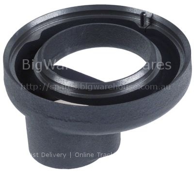 Burner head for burner cap ø 130mm new edition with 1 locking pi
