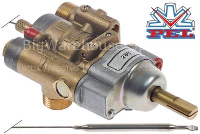 Gas thermostat PEL type 24ST up to 280°C gas inlet M20x1.5 (tube
