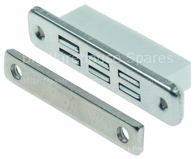 Magnetic lock with plate L 82mm W 18mm H 21mm mounting distance