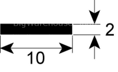 Window gasket profile 1887 L 6500mm suitable for LAINOX