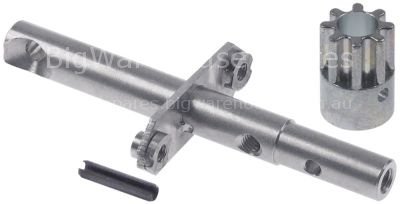 Cross bar with coupling for espagnolette lock
