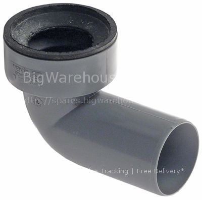 Drain pipe angled 90° polypropylene DN50 for combi-steamer