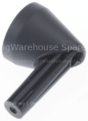 Tap head for door handle ø 60mm grey L 105mm W 60mm H 65mm