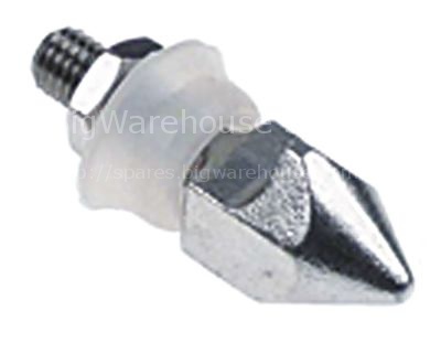 Door catch with spigot 1-stage L 26mm total length 51mm thread M