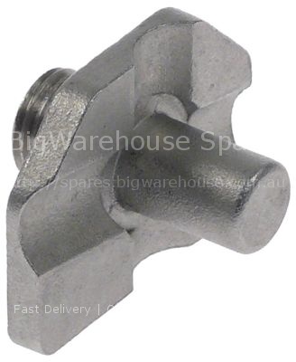 Door bolt mounting pos. bottom left thread M12 bolt 15mm bolt ø