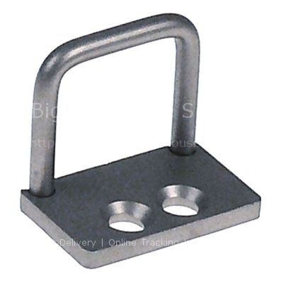 Door catch H 33mm L 40mm W 25mm mounting distance 12mm