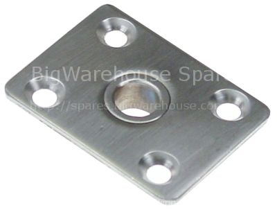 Base plate H 12mm L 60mm W 45mm mounting distance 30/40mm hole ø