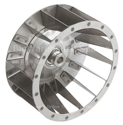 Fan wheel D1 ø 160mm H1 70mm blades 16 D2 ø 12mm D3 ø 16mm H2 29