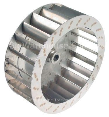 Fan wheel D1 ø 270mm H1 100mm blades 24 D2 ø 19,5mm D3 ø 23mm H2