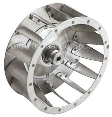 Fan wheel D1 ø 160mm H1 60mm blades 15 D2 ø 18mm D3 ø 18mm H2 35