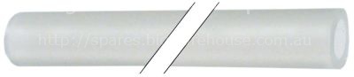 Silicone hose ID ø 7mm ED ø 12mm L 1m thickness 2,5mm transparen