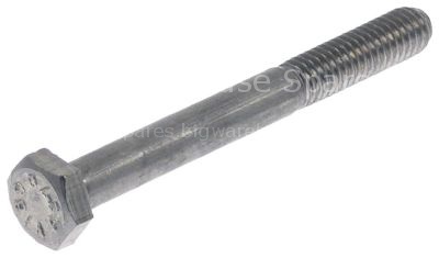 Hexagonal screw thread M6 thread L 20mm WS 10 total length 59mm